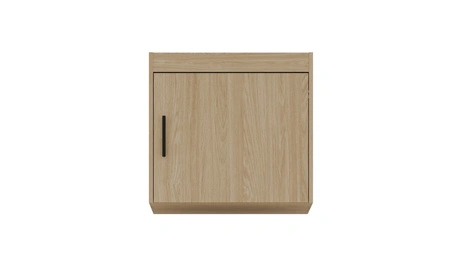 Garderobenerweiterung Rene 60 cm Eiche geölt Funktionsschrank vergrößert Stauraum für Kleidung Schuhe und Accessoires