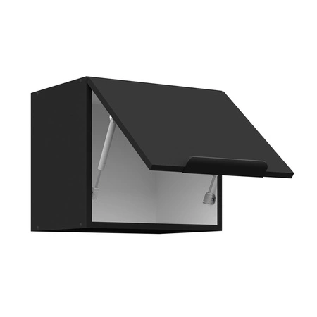 Küchenhängeschrank Schwarz 40 GU-36 1F Metallkantengriff feuchtigkeits- und beschädigungsbeständiger Schrank