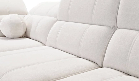 Ecksofa mit Schlaffunktion Penejos XII Lux blau rechtes Stilvolles Schlafsofa mit komfortablem ausziehbarem Fußteil