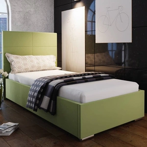 Eljas 90x200 mint gepolstertes Bett mit modernem Kopfteil ideal für ein Jugendzimmer oder kleines Schlafzimmer