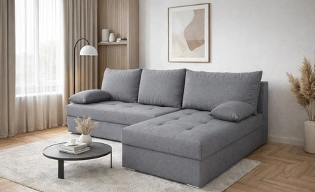 Ecksofa mit Schlaffunktion Fasti graphit Universal-Ecksofa mit Bettkasten Garantie für höchsten Komfort