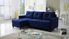 Ecksofa mit Schlaffunktion Terni marineblau links Praktisches und funktionelles Ecksofa mit geräumigen Behältern für Bettzeug
