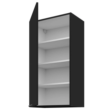 Küchenwandschrank Schwarz 50 G-90 1F Metallkantengriff feuchtigkeits- und beschädigungsbeständiger Schrank