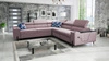 Ecksofa mit Schlaffunktion Belvi IV heather right elegantes und stilvolles Ecksofa für das Wohnzimmer praktischer Stauraum an der Seite