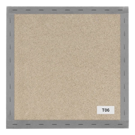 Polsterpaneel Quadra 40x40 cm hellgrau stilvolles Wandpaneel quadratischer Veloursstoff modisches Finish für jede Einrichtung