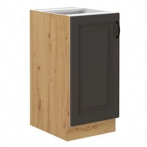 Stehender Küchenschrank mit Regal Style 40 D 1F BB schrankfest gegen Dampf hohe Temperaturen und verschüttete Flüssigkeiten