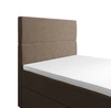 Boxspringbett Bing 120x200 hellbraun im modernen skandinavischen Stil mit gepolstertem Kopfteil Bett mit Staukasten