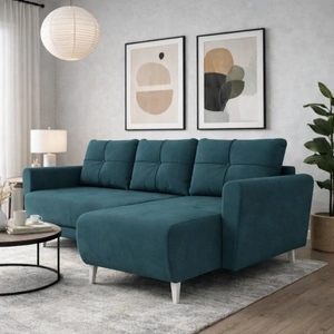 Ecksofa mit Schlaffunktion Felicie türkis Universal-Ecksofa stilvolles Design das sich in jede Einrichtung einfügt
