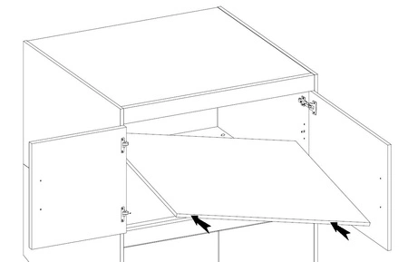 Rene Garderobenerweiterung 90 cm Eiche geölt Funktionsgarderobe erhöht den Stauraum für Schuhe, Kleidung und Accessoires