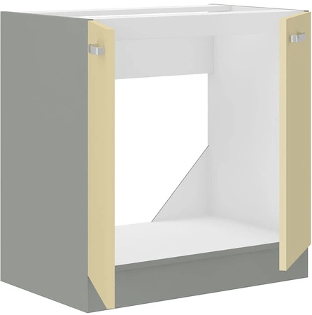 Eck-Küchenmöbel-Set Karmen 170x190 cm glänzende Fronten einzigartiger Stil der Schränke wird das Innere jeder Küche passen