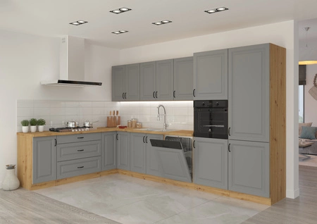 Eck-Küchenmöbel-Set Kea 210x350 cm ideal für skandinavisch-klassische und moderne Innenräume