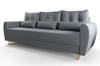 Sofa mit Schlaffunktion Rovigo grau blau leichte Form mit elegantem Charakter perfekt für jede Einrichtung weicher Stoff