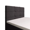 Boxspringbett Fresno 100x200 graphit im modernen skandinavischen Stil mit gepolstertem Kopfteil Bett mit Staukasten