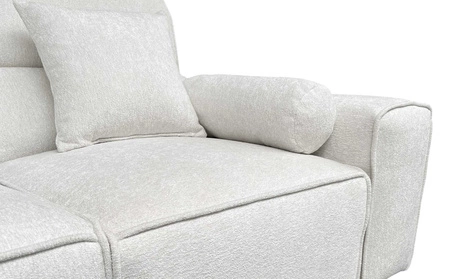 Ecksofa mit Schlaffunktion Viano XI patina links trendiges und stilvolles Ecksofa mit verstellbaren Kopfstützen Zierkissen