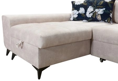 Buffalo VI Ecksofa mit Schlaffunktion gelb links funktionelles und stilvolles Ecksofa mit drei Bettkästen