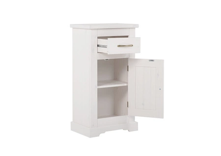 Badmöbel-Set Romantic weiß elegante Holzschränke für Badezimmer im klassischen Stil geschmackvolle Metallgriffe