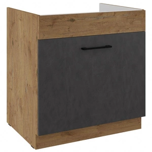 Spülenschrank Valico 80 ZL 1S BB dampf-, hitze- und auslaufsicherer Schrank