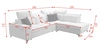 Ecksofa mit Schlaffunktion Kelly Sleek VII hellbraun rechts geflochten bequemes und funktionelles Ecksofa für Wohnzimmer