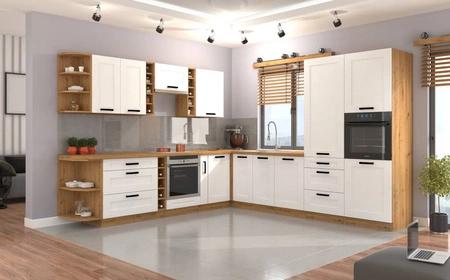 Luis Eck-Küchenmöbel-Set 290x260 cm ideal für klassische und moderne Innenräume