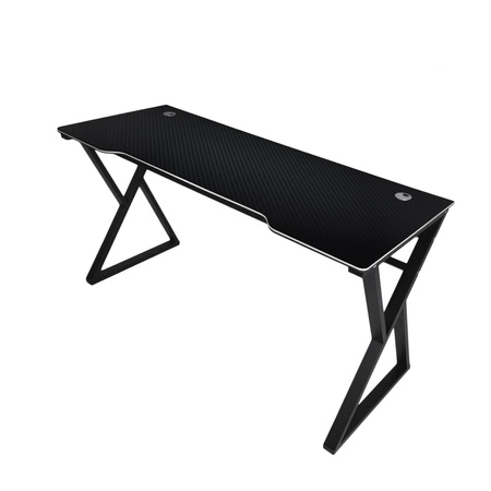 XDouble Gaming Desk schwarz funktionaler und ergonomischer Schreibtisch mit einer großen Platte, die von einer stabilen Metallstruktur getragen wird