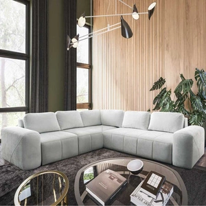 Ecksofa mit Schlaffunktion Bovec III ecru links äußerst stilvolles Ecksofa perfekt für ein geräumiges Wohnzimmer