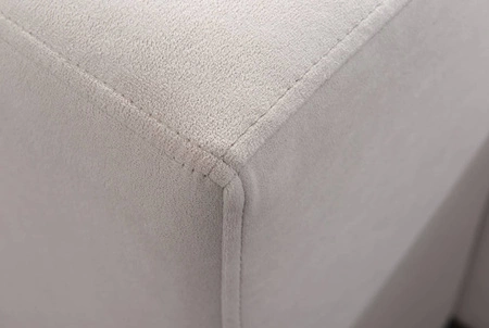 Ecksofa mit Schlaffunktion Kelly IV graphit rechts geflochtenes bequemes Ecksofa verstellbare Kopfstützen seitlich mit Lattenverkleidung