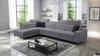 Ecksofa mit Schlaffunktion Kelly Sleek XI grau linkes Ein stilvolles und bequemes Ecksofa aus strapazierfähigem Webstoff