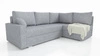 Ecksofa mit Schlaffunktion Nofi hellgrau rechts Ecke modernes Design ein einfaches und stilvolles Möbelstück, das in jede Einrichtung passt