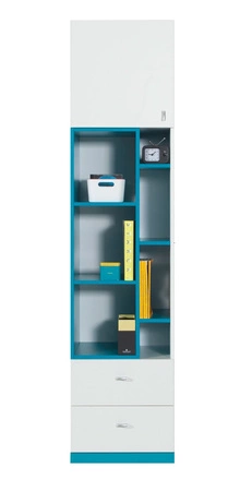 Mobi 2 Kindermöbel-Set weiß/türkis ideal für ein Jugend- oder Kinderzimmer im trendigen Stil