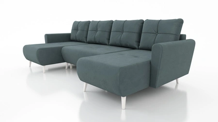 Ecksofa mit Schlaffunktion Felicie U dunkelgrau stilvolles und elegantes Ecksofa das sich in skandinavische Einrichtungen einfügt