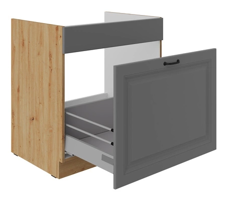 Küchenspülenschrank mit Schublade Kea 80 ZL 1S BB dampf-, hitze- und spritzwasserbeständiger Schrank