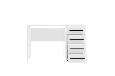 Maxione Schreibtisch 120 cm weiß moderner Schreibtisch mit Schubladen universelles Design ideal für ein Jugendzimmer oder Büro