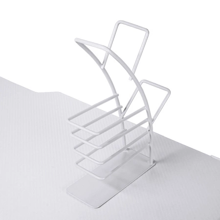 Xeno Gaming-Schreibtisch weiß/schwarz Designer und ergonomischer Schreibtisch stabile Platte mit rutschfester Kohlefaser bezogen