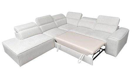 Ecksofa mit Schlaffunktion Viano IX grün links stilvolles Ecksofa mit Bettzeugcontainern ideales Möbelstück für ein großes Wohnzimmer