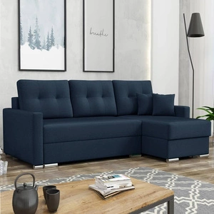 Ecksofa mit Schlaffunktion Neron navy blue rechts garantiert höchsten Komfort und Funktionalität