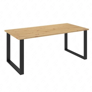 Taunton Tisch 185x90 cm Eiche handwerklich / schwarz einfache Form der Möbel mit stilvollen schwarzen Loft-Stil Beine bereichert auslaufsicher Platte