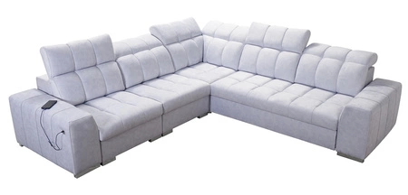 Ecksofa mit Schlaffunktion Luigi III schwarz links bequemes Ecksofa für das Wohnzimmer perfekt für die tägliche Entspannung