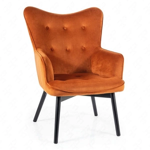 Carmen Sessel Zimt schmutzabweisend und kratzfest bequem beim Entspannen Holzbeine