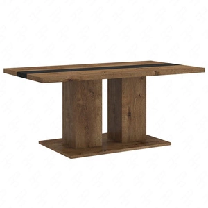 Salem Couchtisch Eiche lefkas / schwarz modernes Möbeldesign auslaufsichere Platte