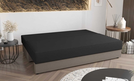 Sofa Fogu blau einfache Form des Sofas in modernem Design Cord-Polsterung Stoff Bettwäsche Container