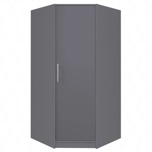 Eckschrank Caspe anthrazit modernes Design ABS-Finish und Aluminiumgriffe