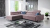Ecksofa mit Schlaffunktion Belvi III heather left bequemes und elegantes Ecksofa für das Wohnzimmer mit praktischem Stauraum an der Seite