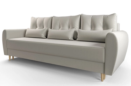 Sofa mit Schlaffunktion Rovigo kem leichte Form mit elegantem Charakter perfekte Ergänzung zu jedem Interieur weicher Stoff