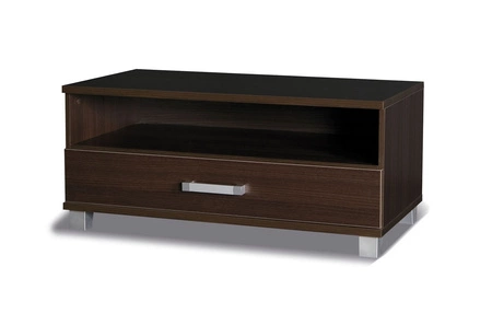 TV-Schrank Maximus 100 cm Kastanie Wenge mit Schublade modernes Design Kante mit speziellen ABS-Furnier Schublade auf Rollenschienen beendet