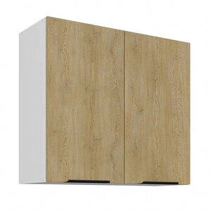 Küchenhängeschrank Cremona 80 G-72 2F Metallkantengriffe feuchtigkeits- und beschädigungsbeständiger Schrank