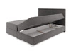 Boxspringbett Fargo 140x200 dunkelrot Bett im modernen skandinavischen Stil mit markantem Kopfteil