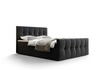 Boxspringbett Manhattan 180x200 graphit Bett im modernen skandinavischen Stil mit gepolstertem Kopf- und Fußteil