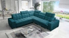 Ecksofa mit Schlaffunktion Luigi III türkis rechts bequemes Ecksofa für das Wohnzimmer perfekt für die tägliche Entspannung