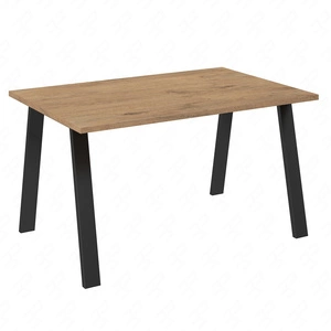 Malden Tisch 138x90 cm Eiche lancelot / schwarz schlichte Form der Möbel mit stilvollen schwarzen Beinen im Loft-Stil bereichert auslaufsichere Platte