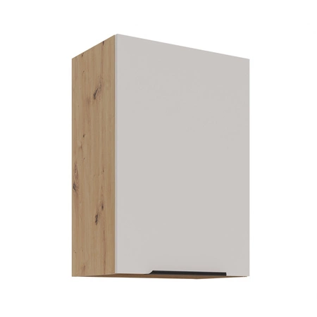 Küchenmöbelset Soela 330 cm elegante Küchenschränke in dezenten und natürlichen Farben Griffe mit Metallkante